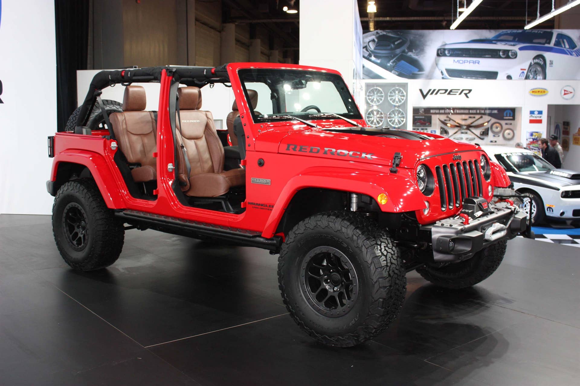 jeep wrangler red rock sema side