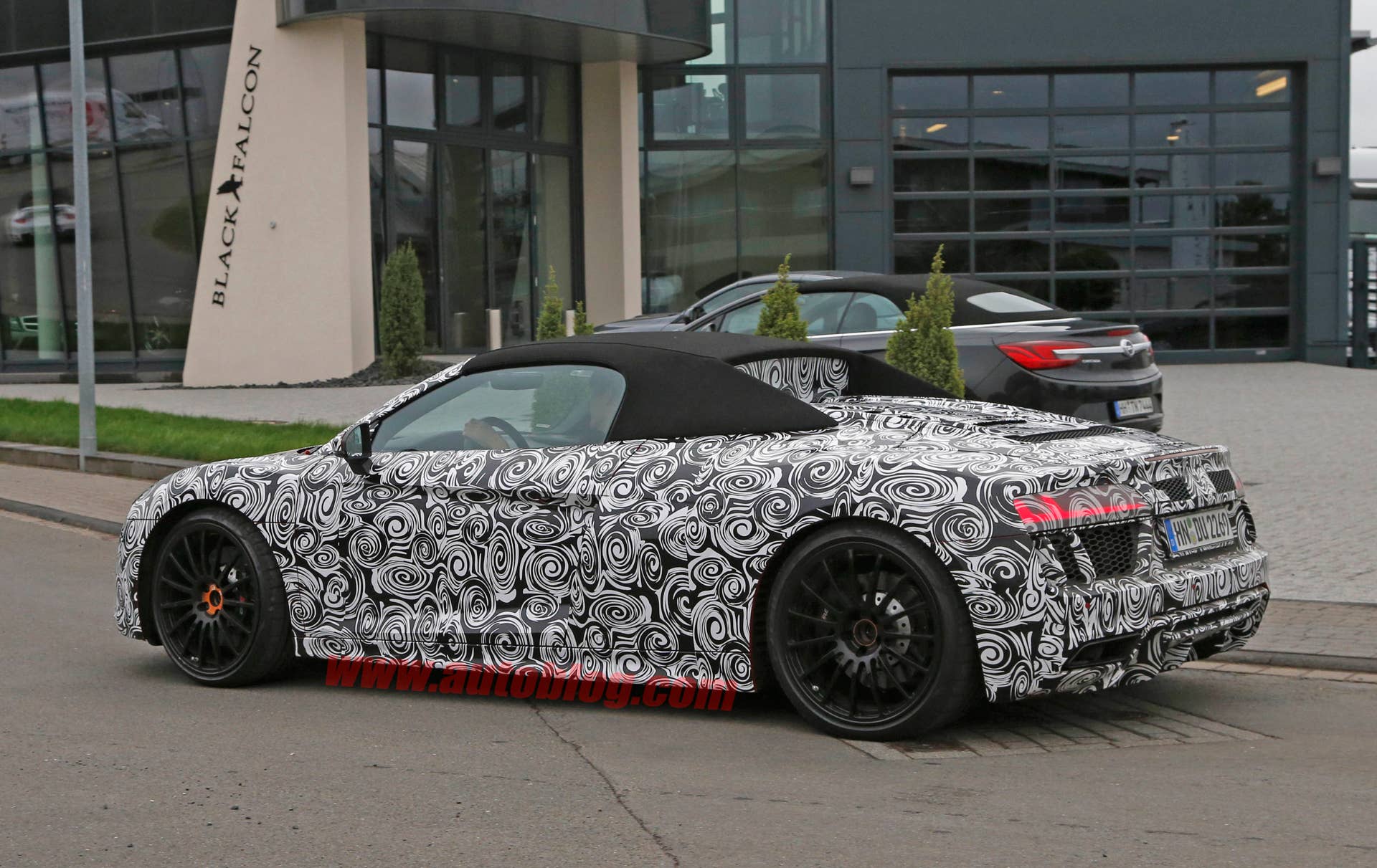 Audi R8 Spyder prototype Germany rear 3/4