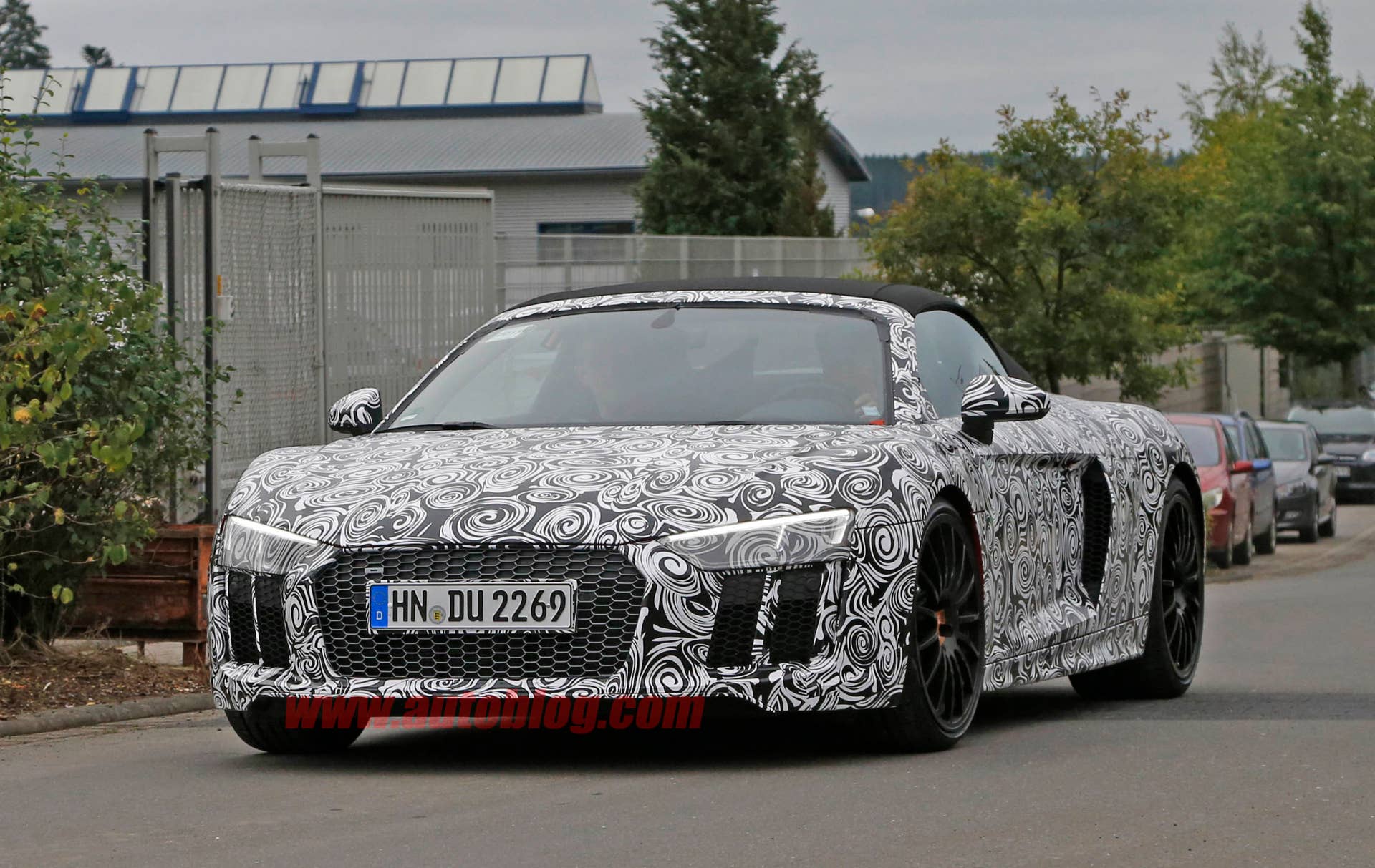 2017 Audi R8 Spyder front 3/4 prototype