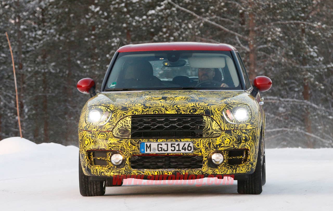 mini countryman spy shots front end