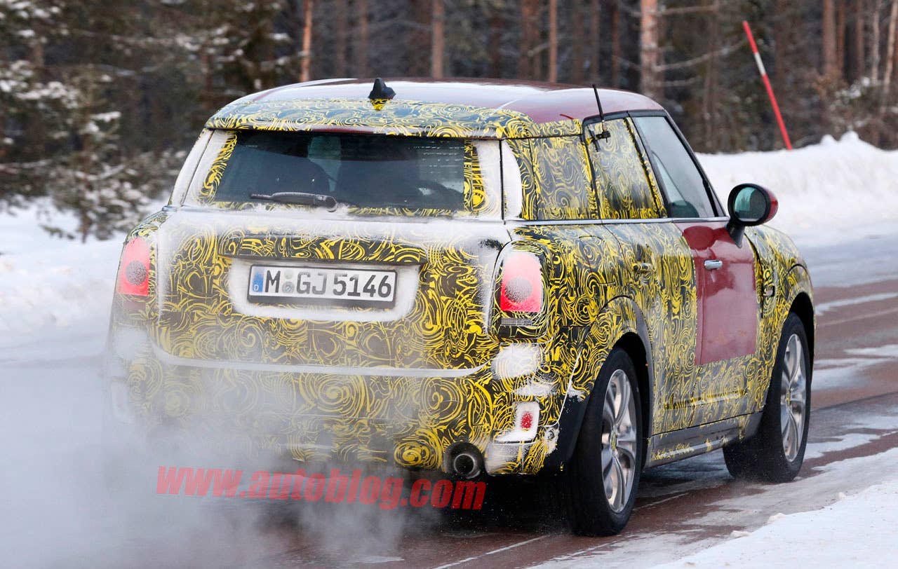 mini countryman spy shots rear