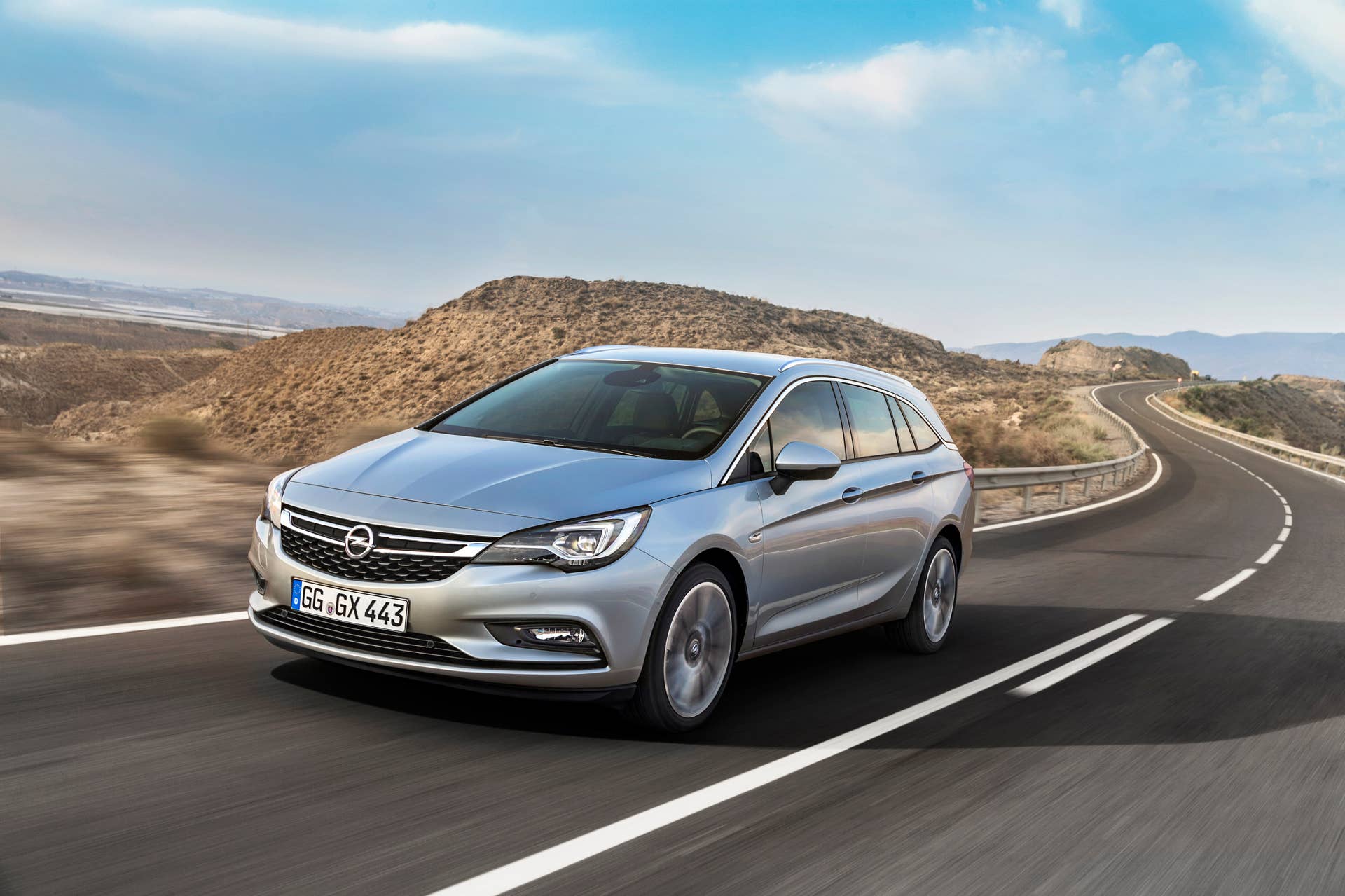 2016 Opel Astra Sports Tourer front 3/4 estate moving