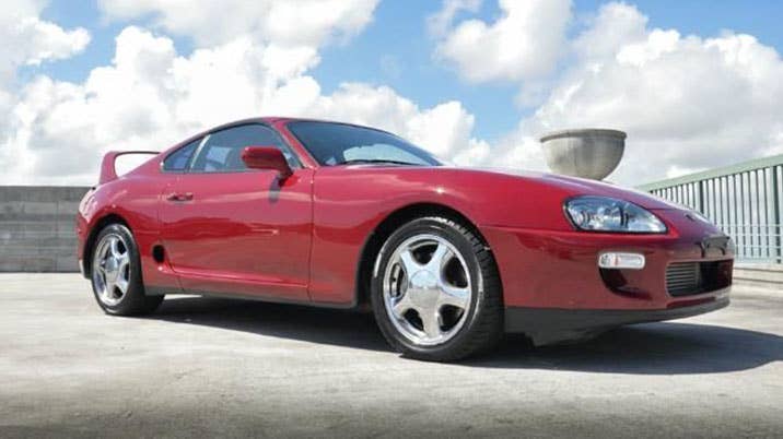 Toyota Supra red fron