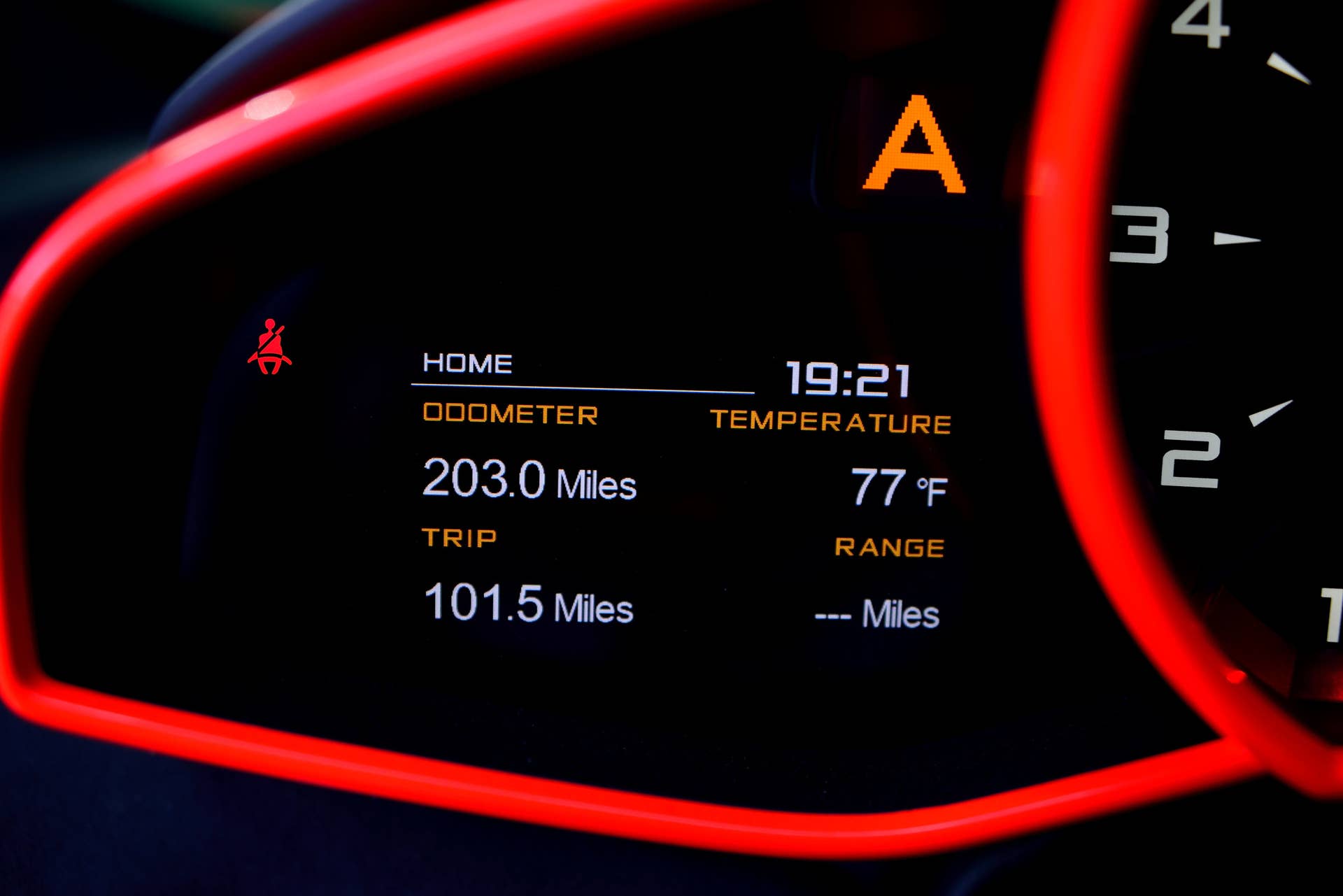 2012 McLaren MP4-12C High Sport instruments