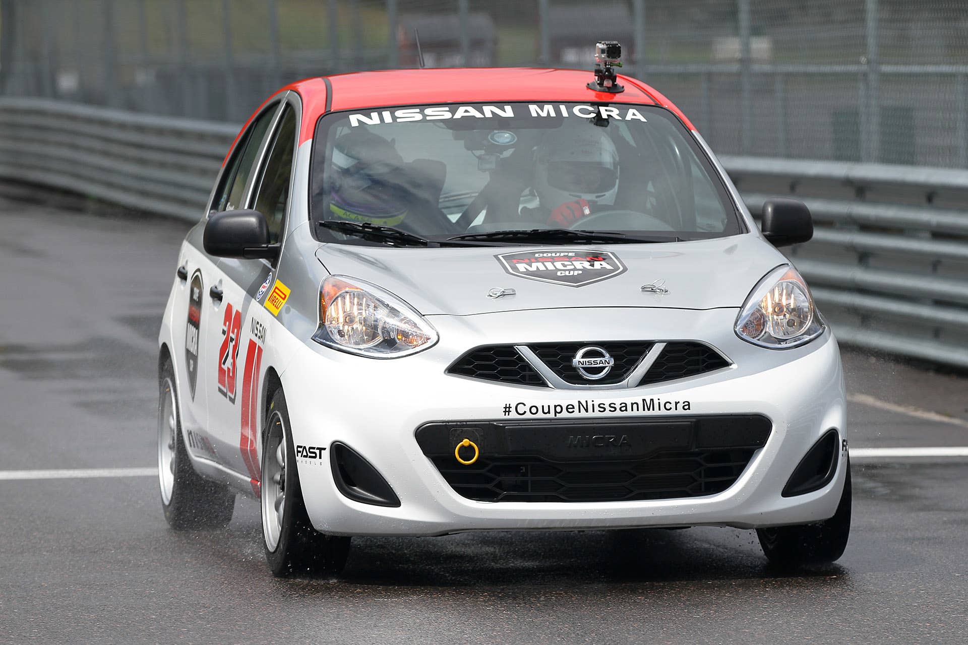 2015 Nissan Micra Cup on track