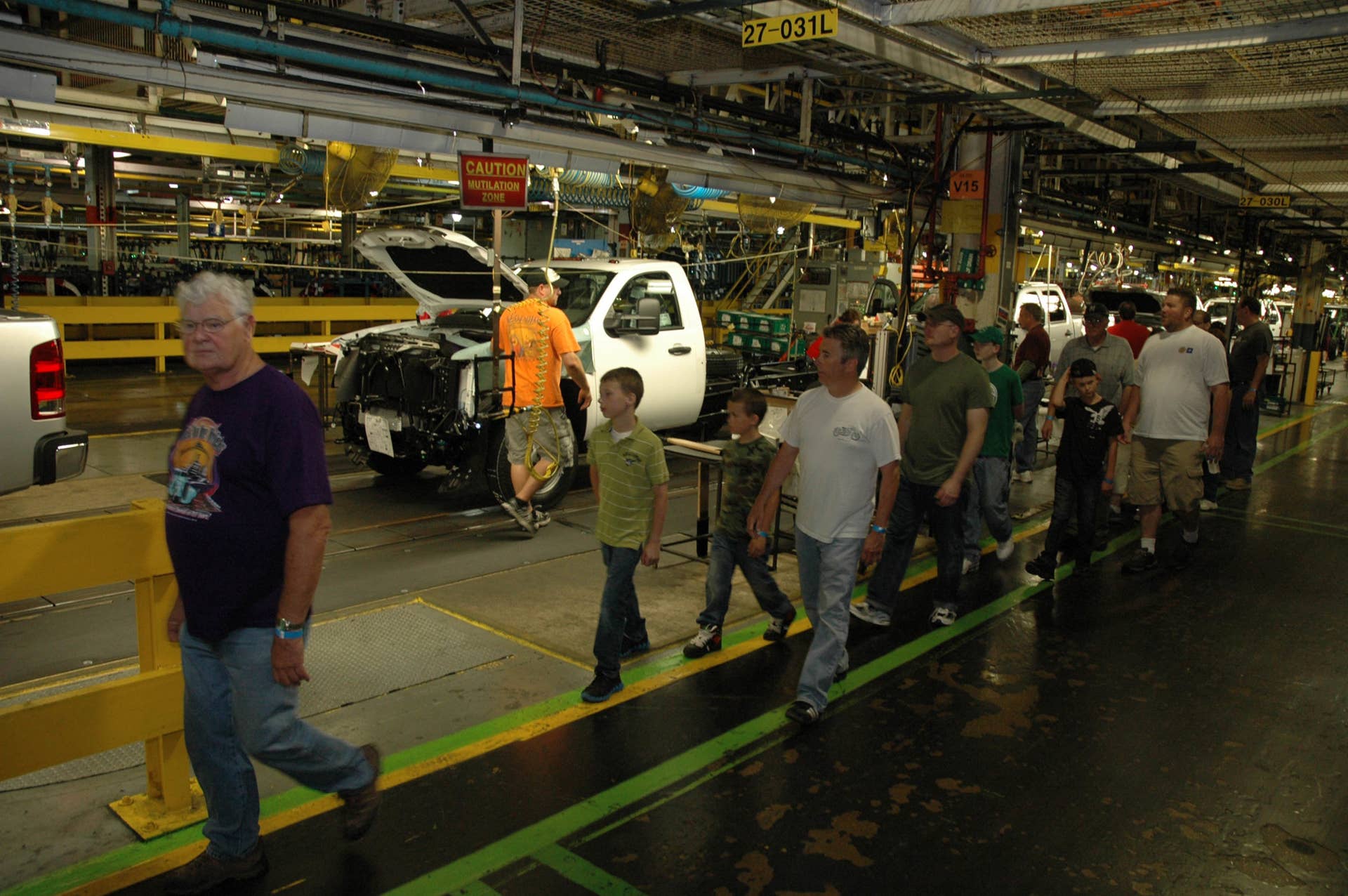 touring GM Flint Truck Assembly Plant