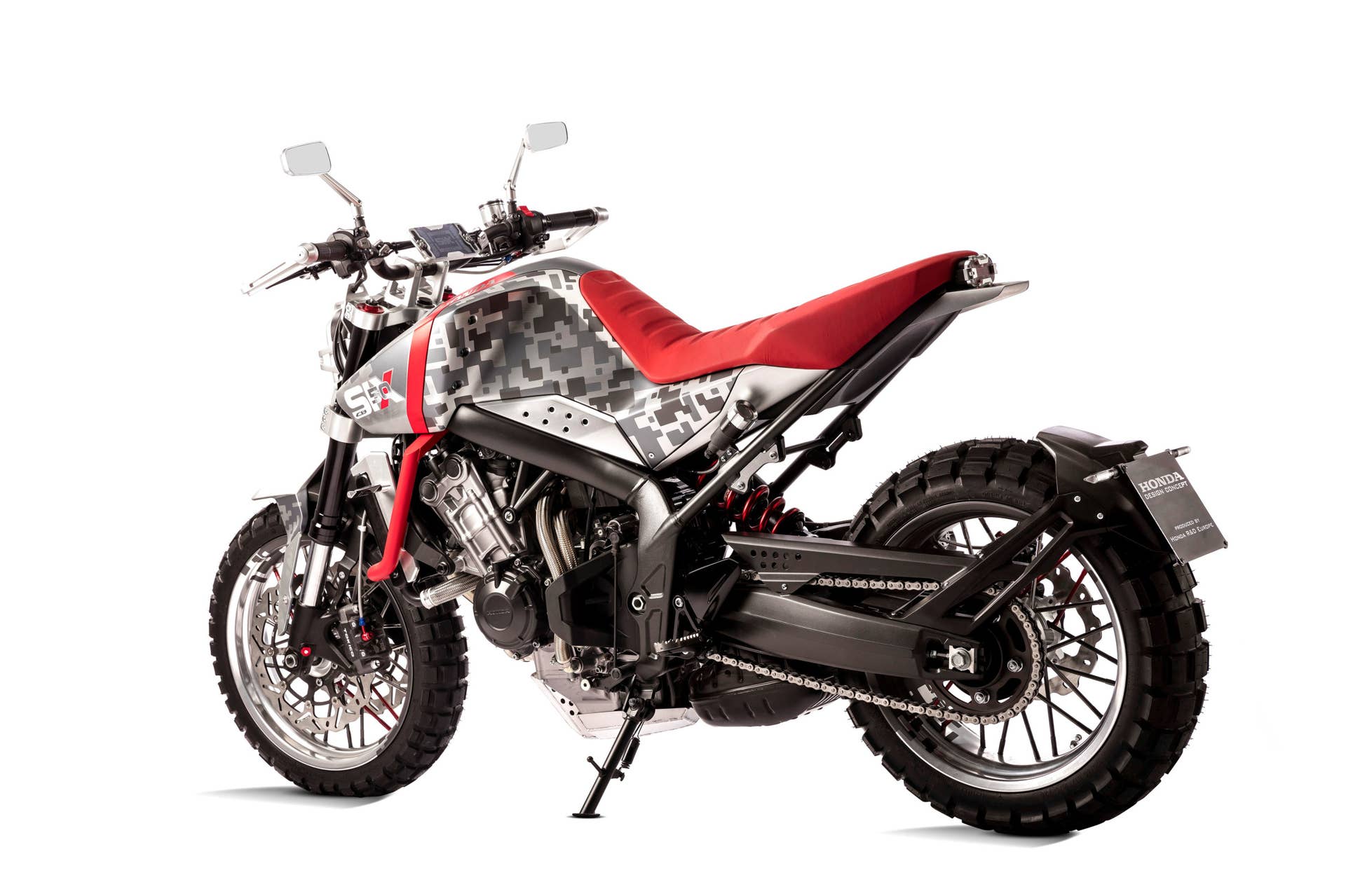 honda cbsix50 concept rear three quarters