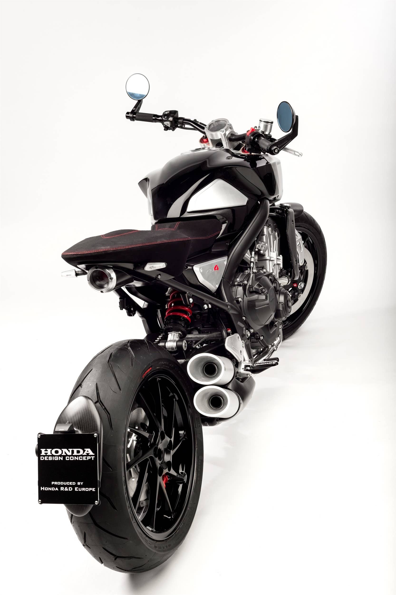 honda cb4 concept above three quarters rear