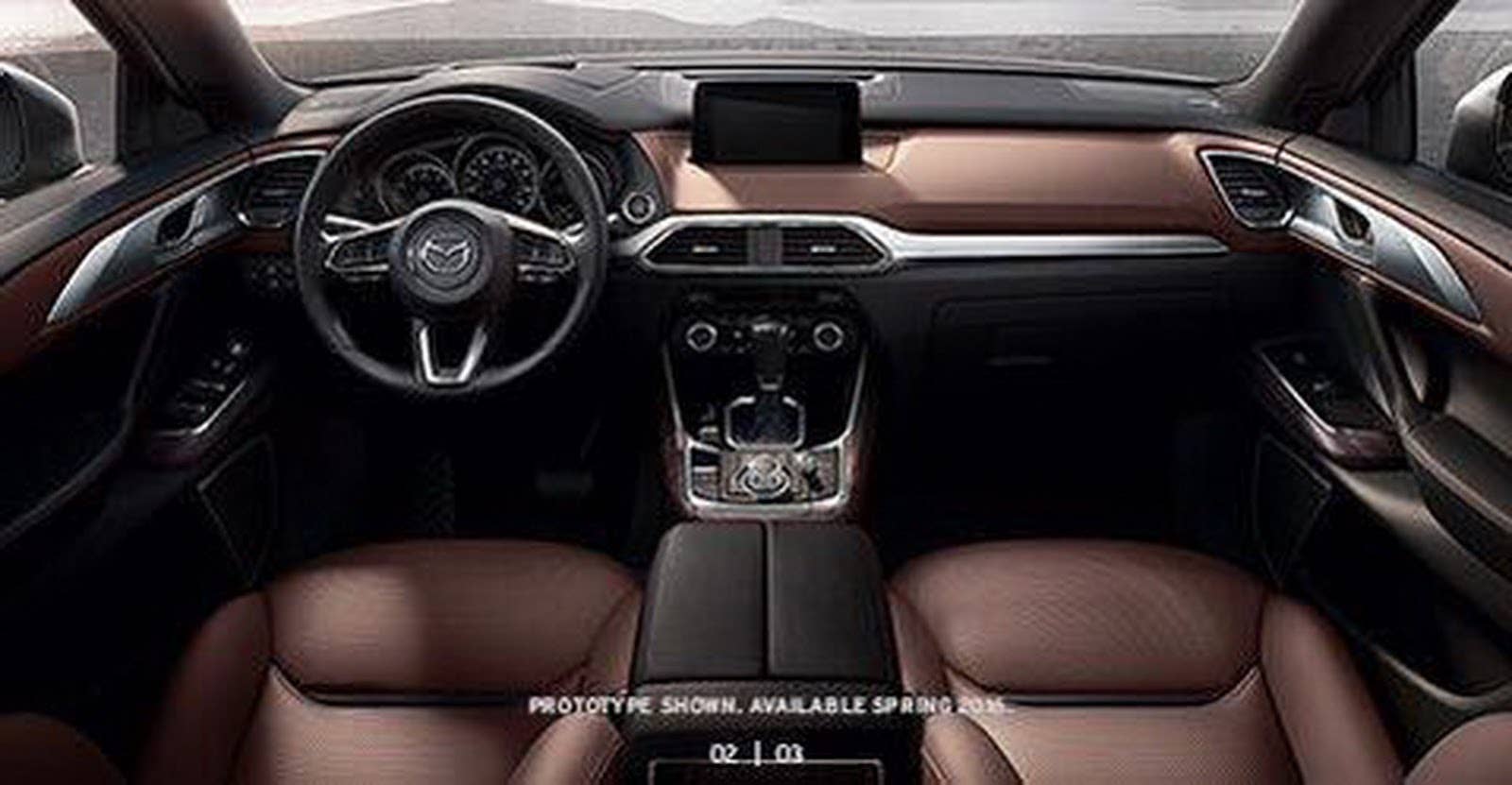 mazda cx-9 interior image leak