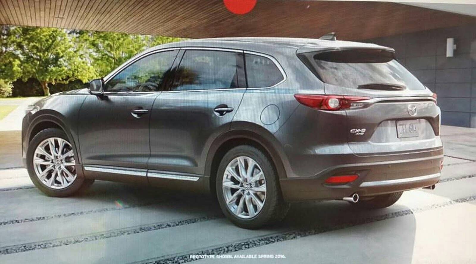 mazda cx-9 rear three quarters image leak