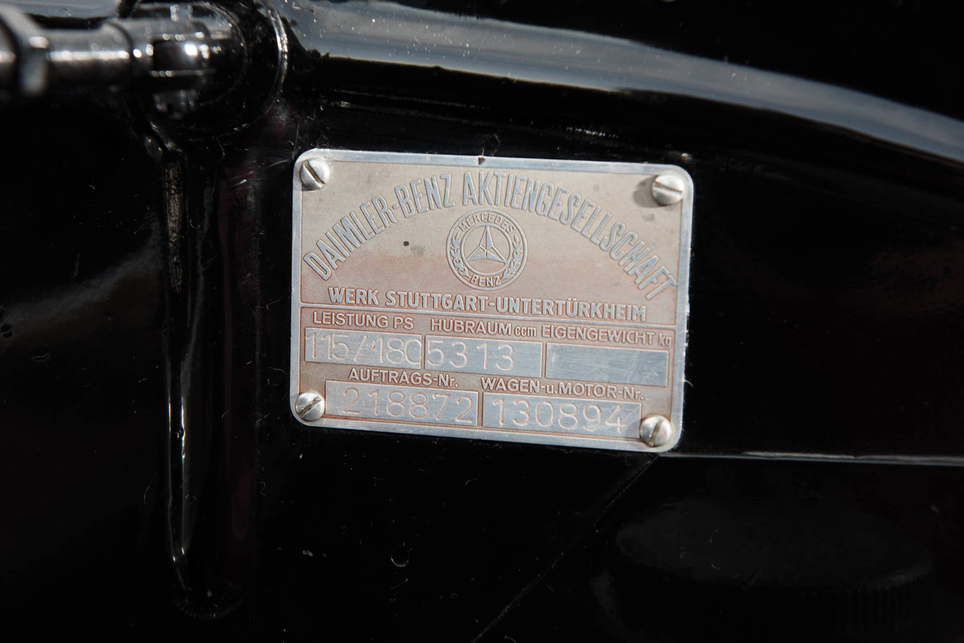 1937 Mercedes-Benz 540K Special Roadster VIN