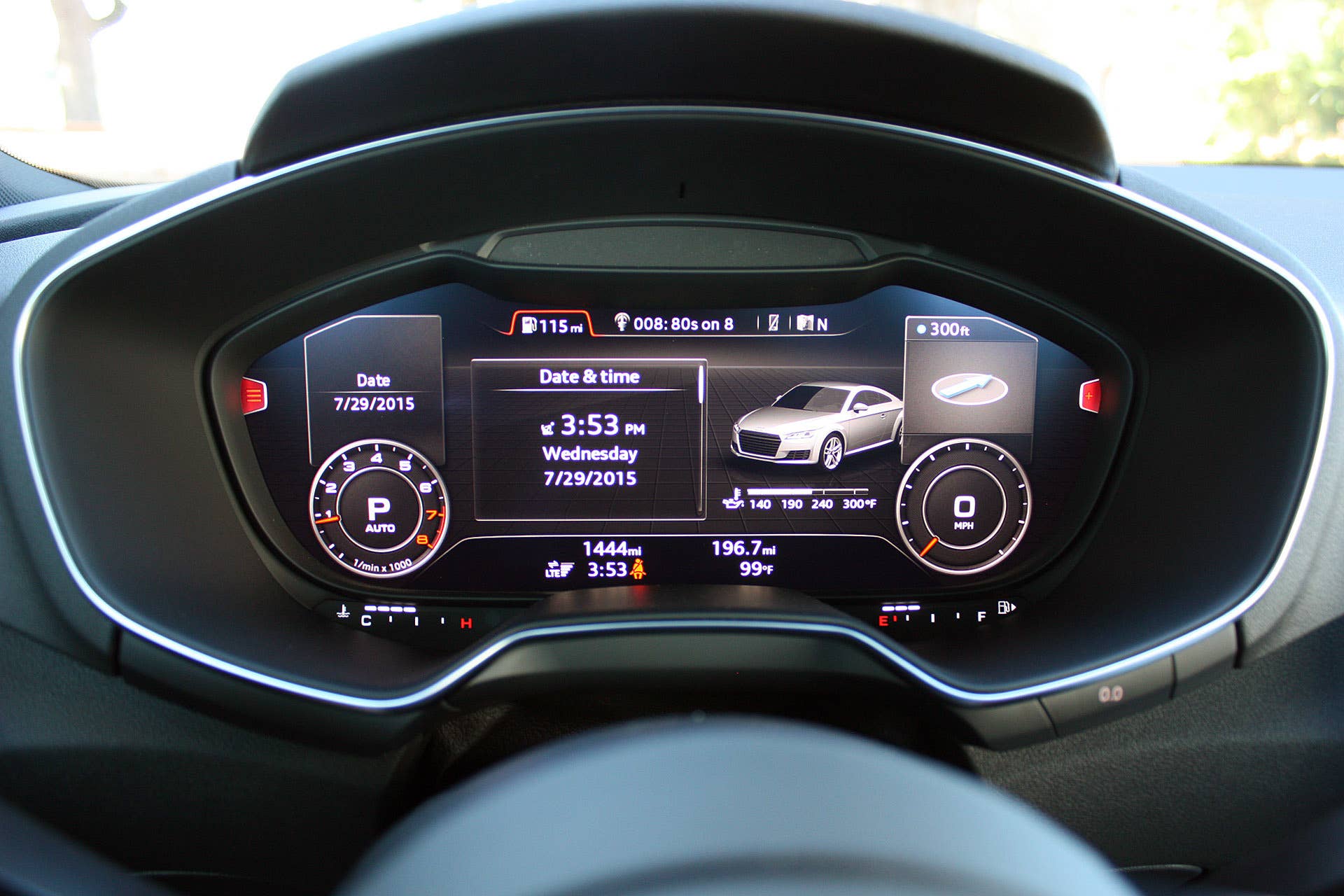 2016 Audi TT gauges
