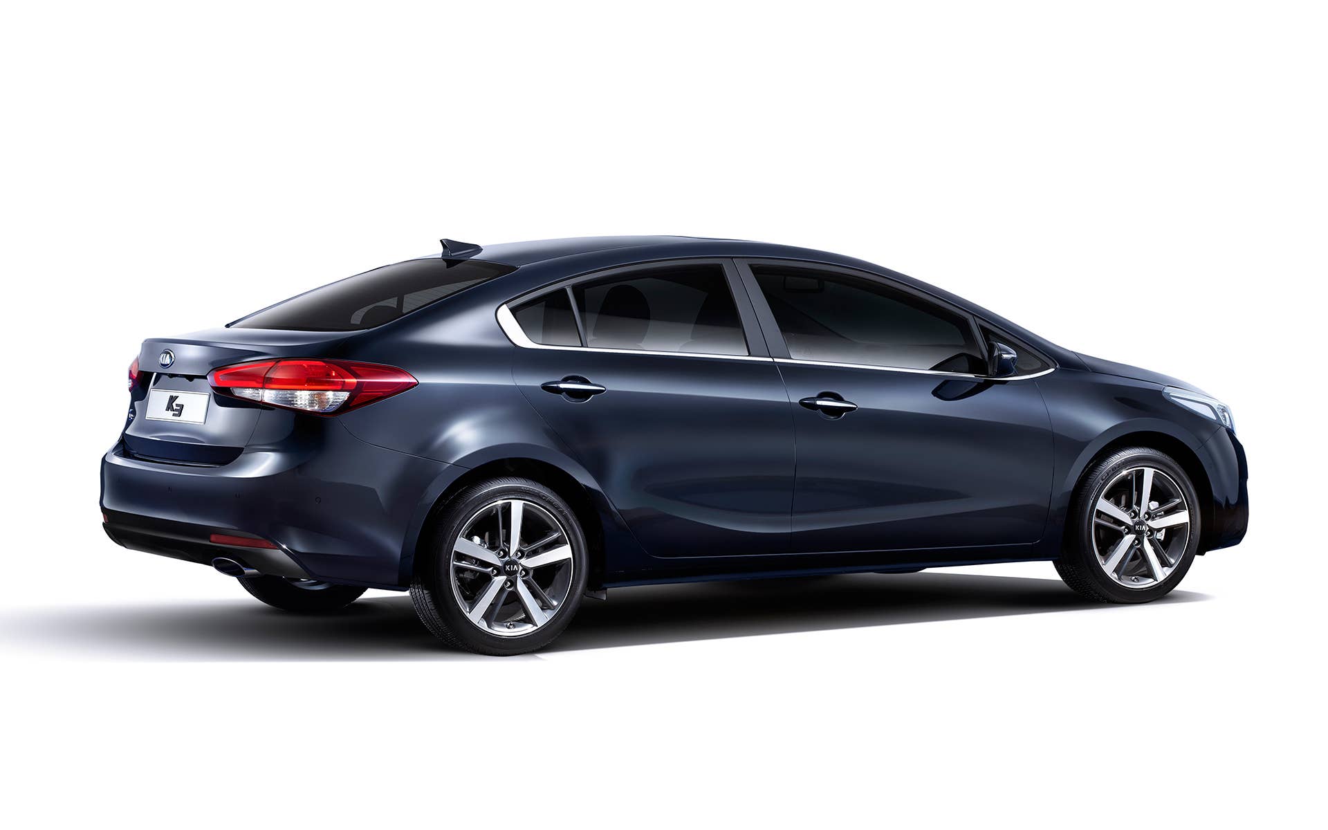 2017 Kia K3 Forte blue rear 3/4