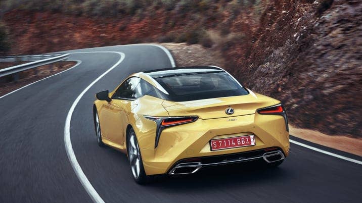 2018 Lexus LC 500 rear view