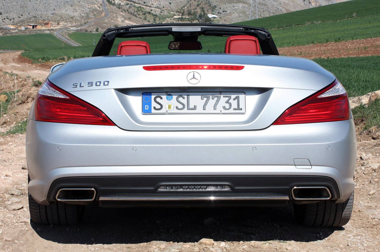 2013 Mercedes SL550 rear view