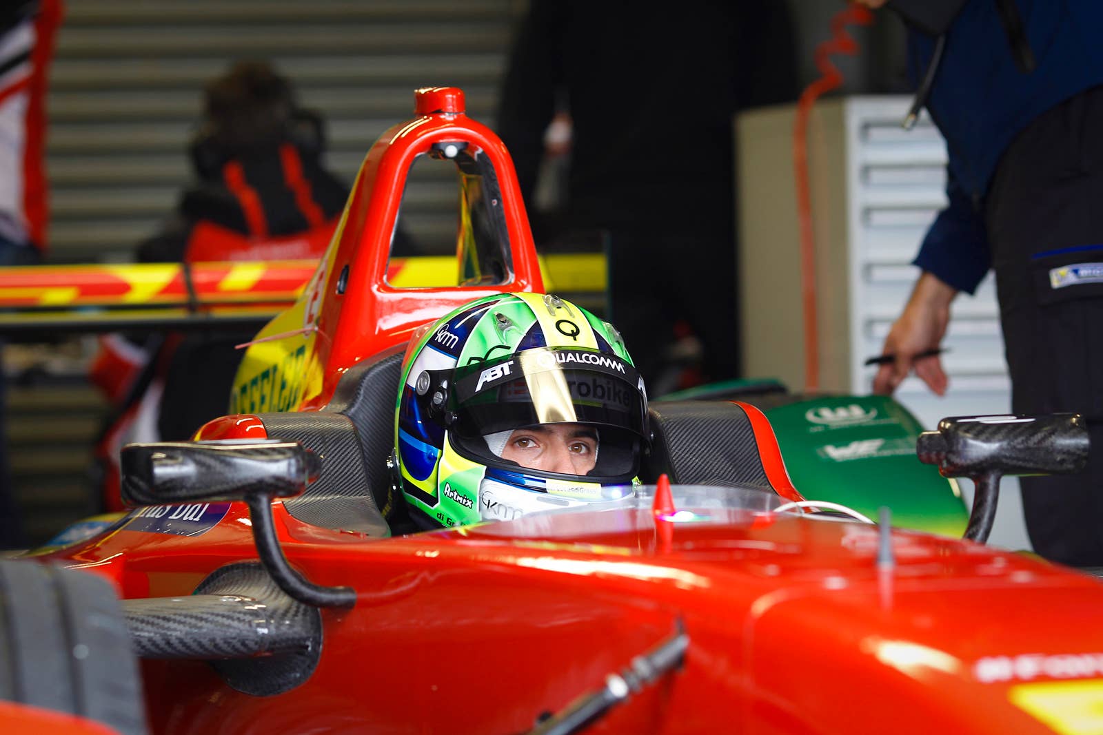 FIA Formula E Championship 2015/16. Pre-season Testing Session Four. Lucas Di Grassi (BRA), ABT Audi Sport FE01 Donington Park Racecourse, Derby, England. Tuesday 18 August 2015 Photo: Adam Warner / LAT / FE ref: Digital Image _A8C3317