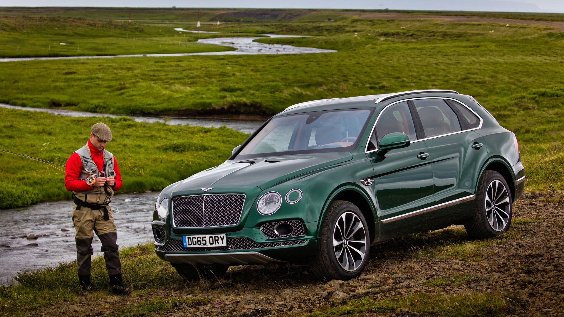 Bentley Bentayga out fishing
