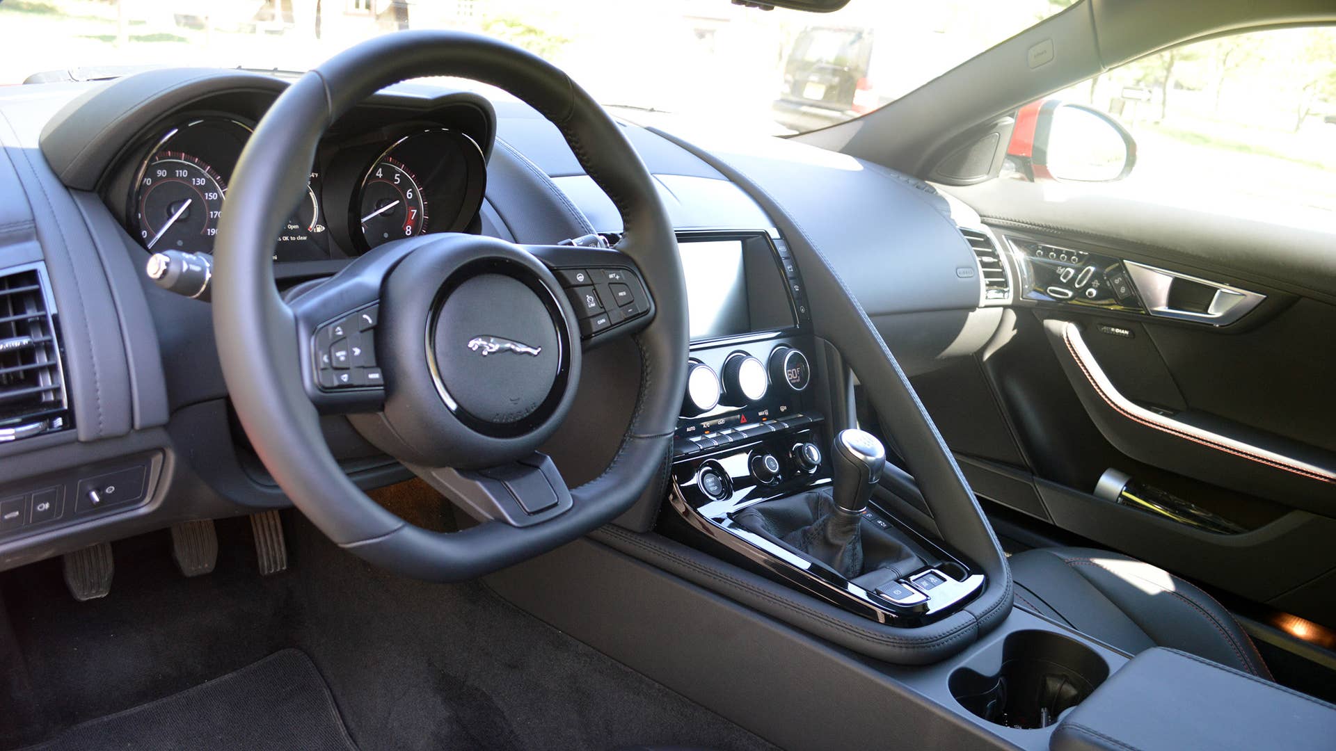 2016 Jaguar F-Type S Coupe black leather interior