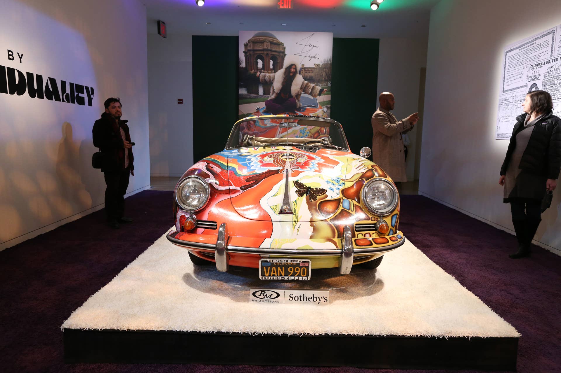 Janis Joplin's 1964 Porsche 356 C 1600 SC Cabriolet front