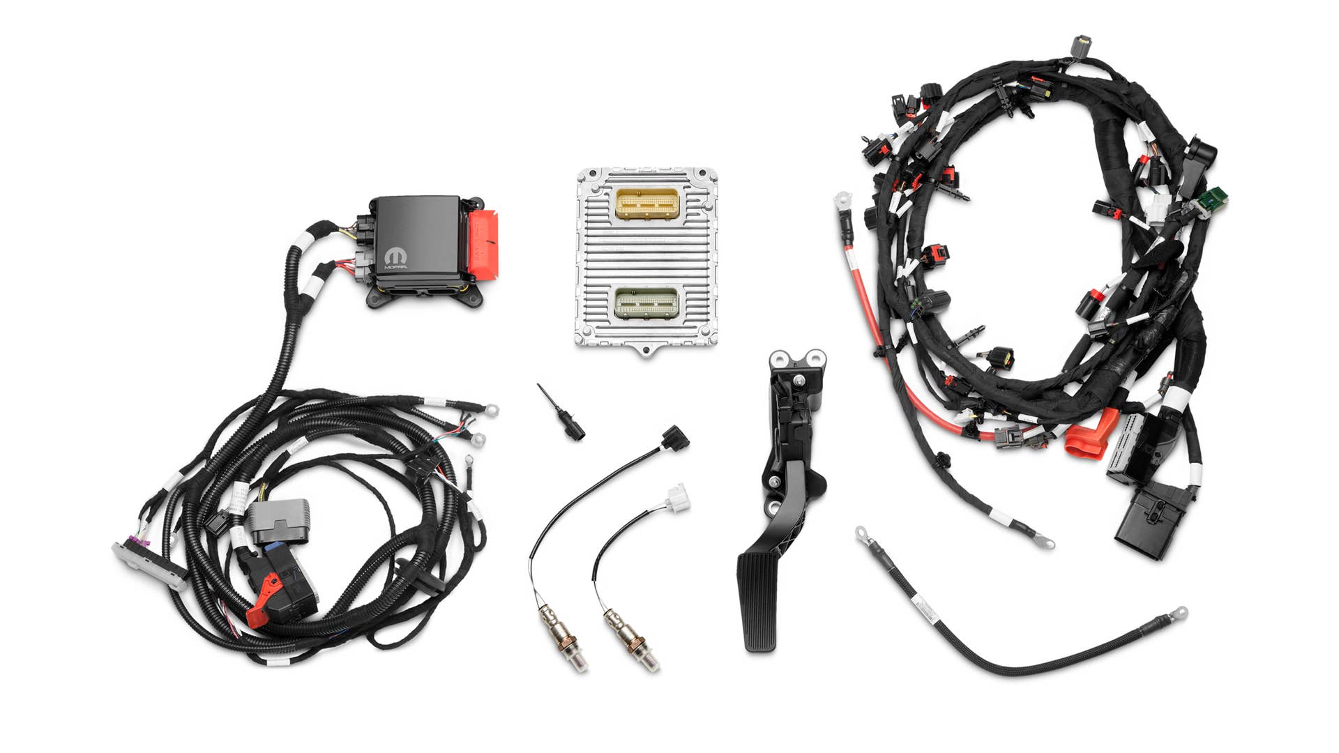 Mopar Hemi V8 swap kit components