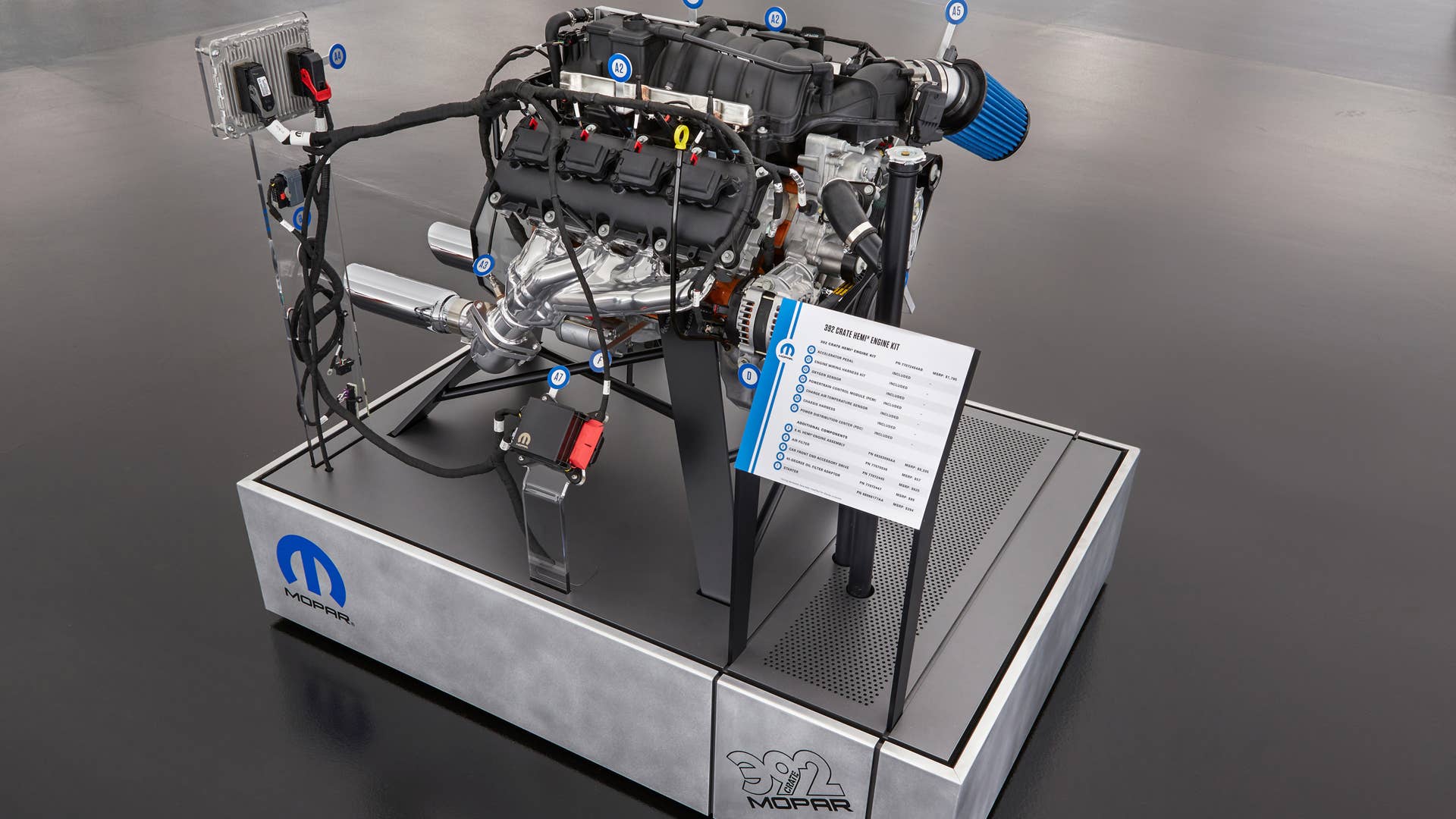 Mopar 392 Hemi V8 swap kit