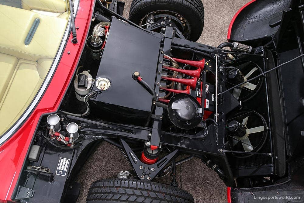 red 1968 lamborghini miura jota svr open front