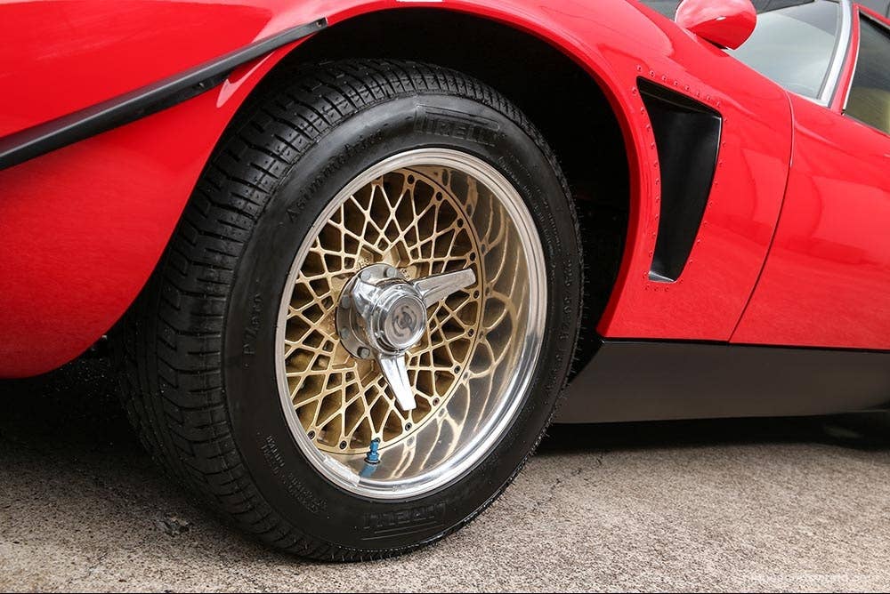 red 1968 lamborghini miura jota svr wheels