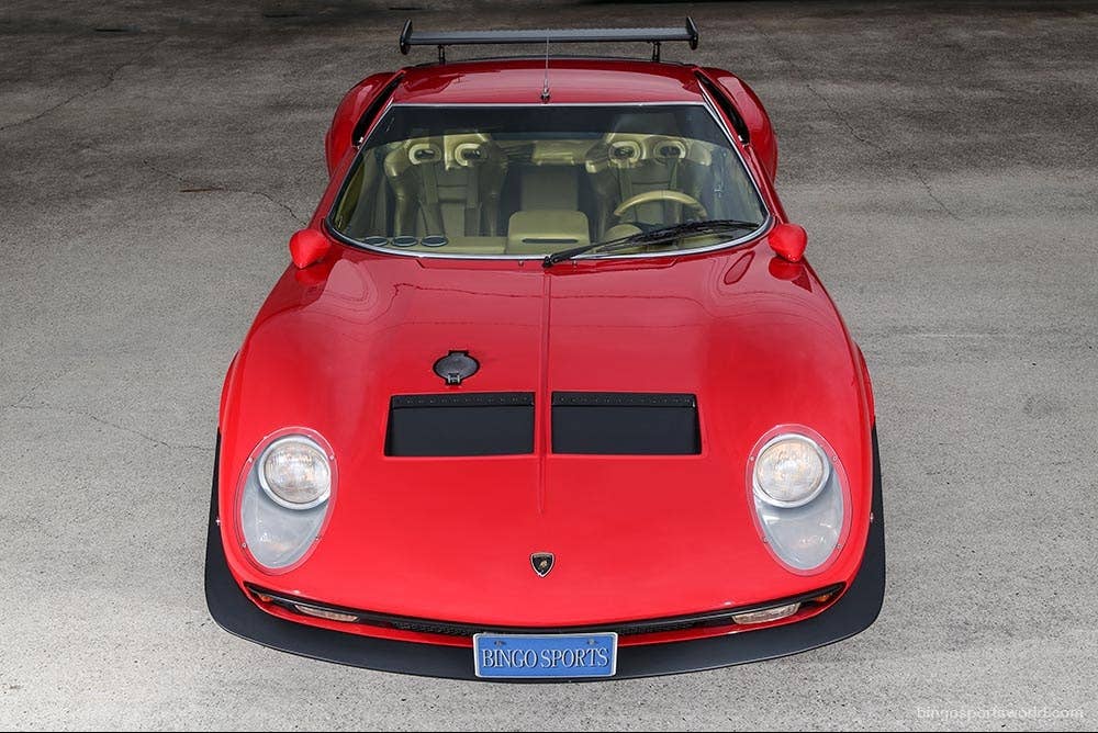 red 1968 lamborghini miura jota svr top
