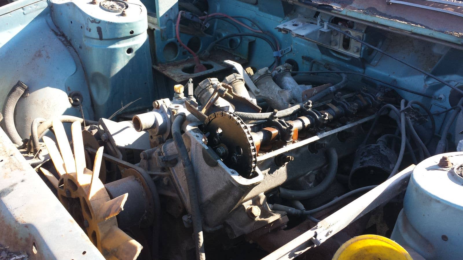 1980 Triumph TR7 in California self-service wrecking yard