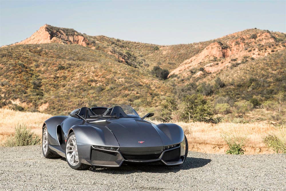 gray rezvani motors beast front end