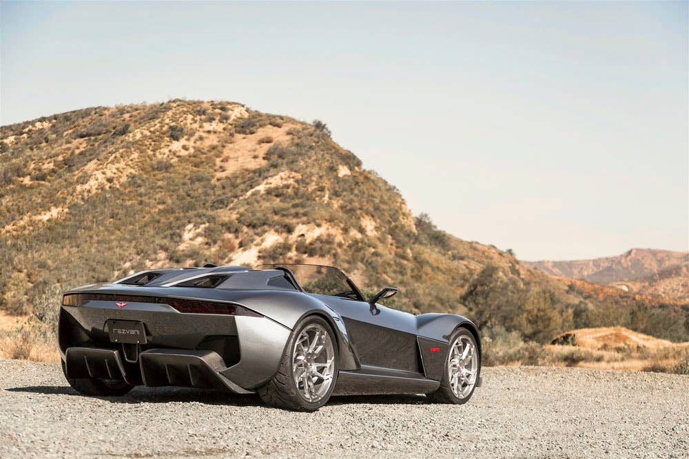 gray rezvani motors beast rear design
