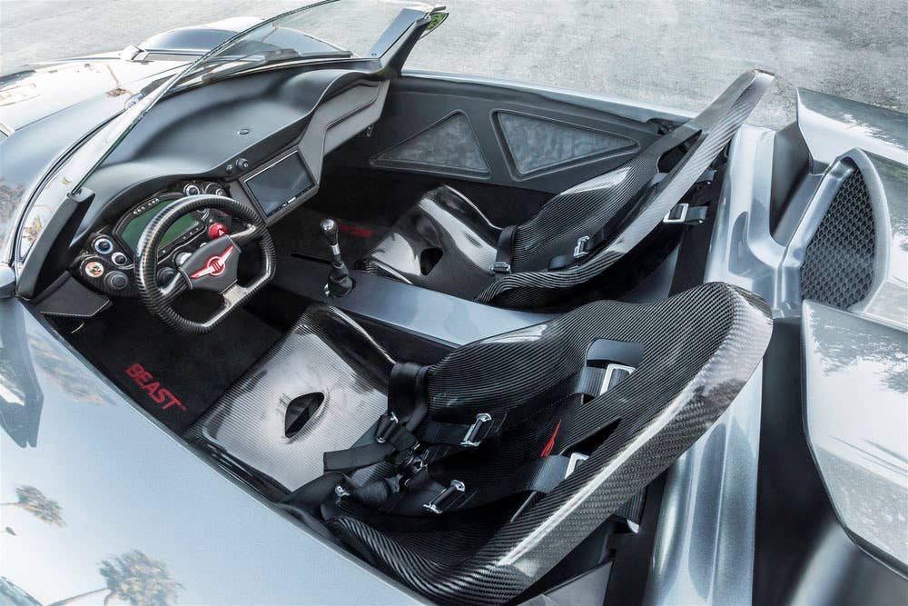 gray rezvani motors beast interior