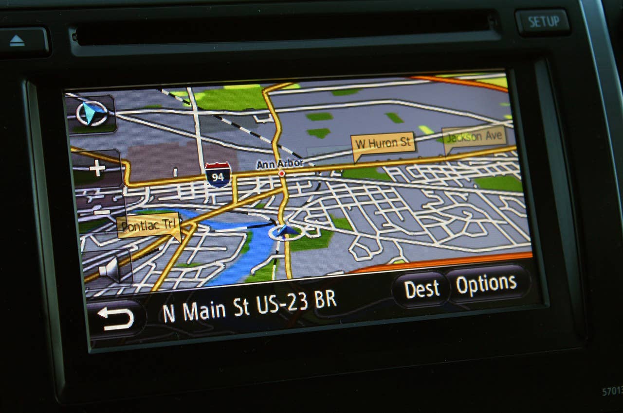 2012 Toyota Camry SE V6 navigation system