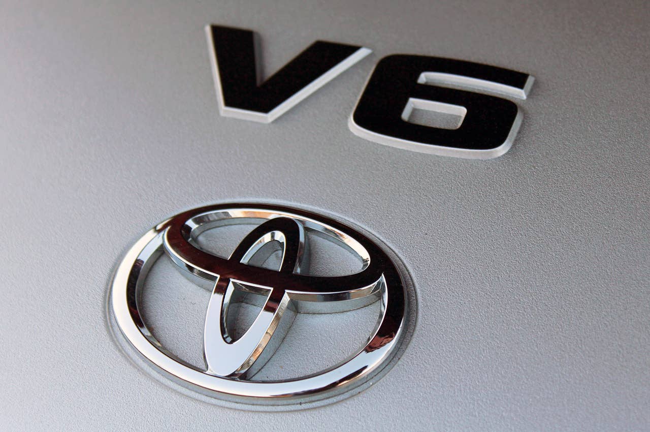 2012 Toyota Camry SE V6 engine detail