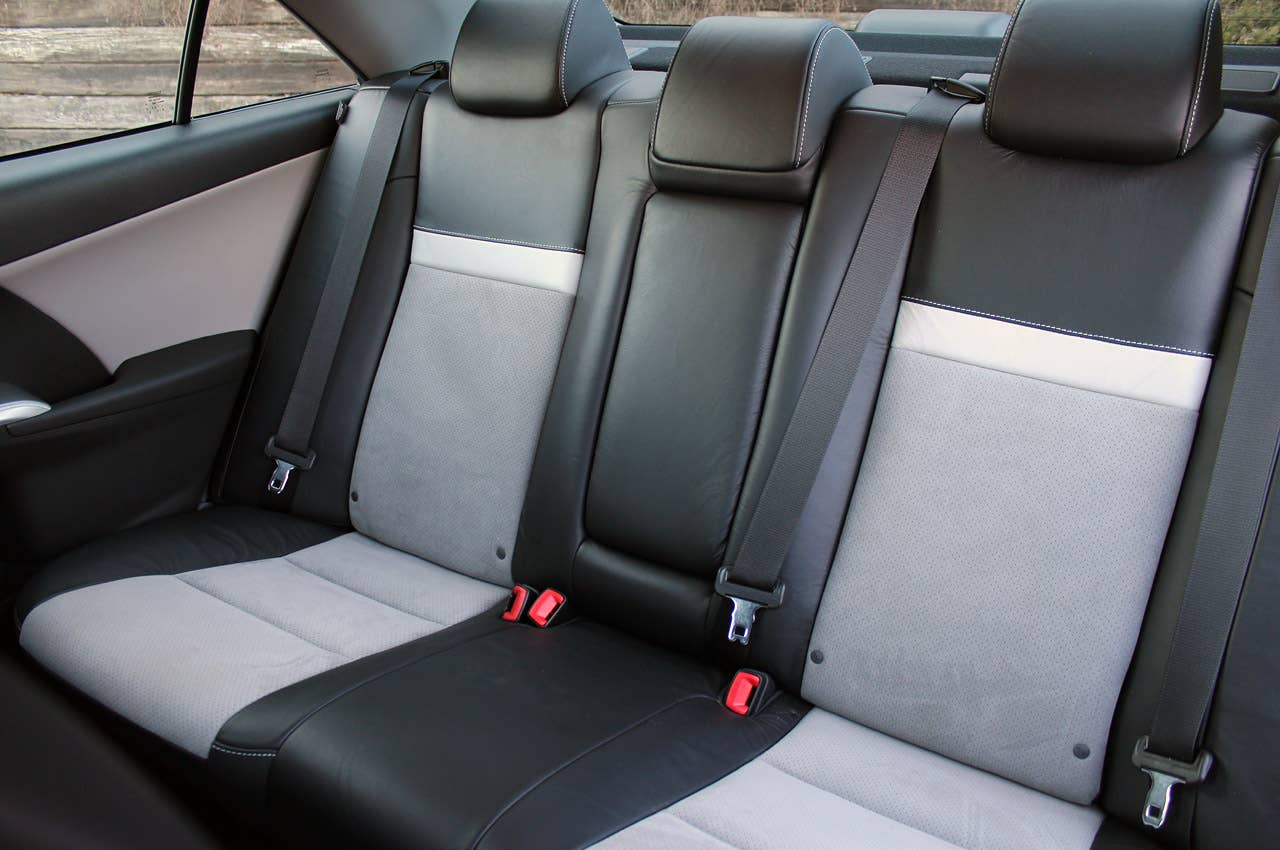 2012 Toyota Camry SE V6 rear seats