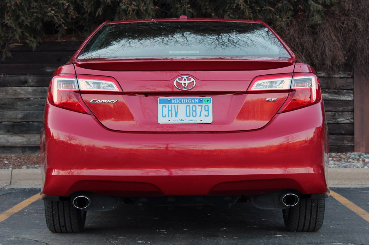 2012 Toyota Camry SE V6 rear view