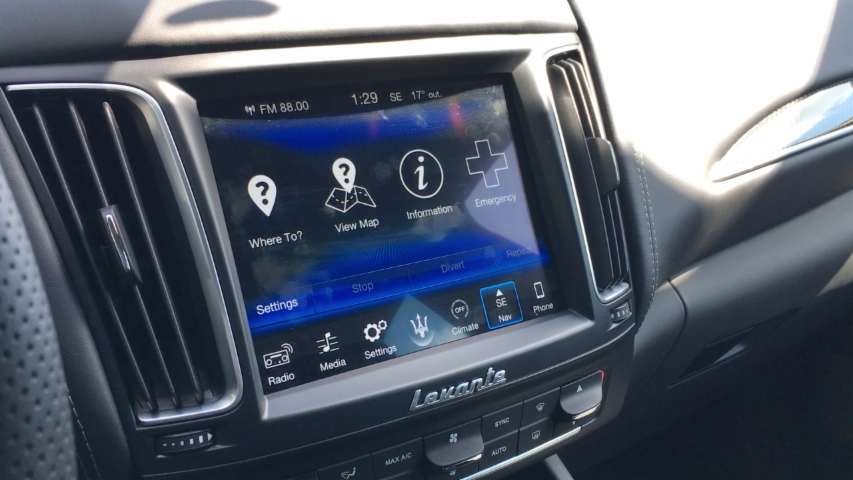2017 Maserati Levante infotainment system | Autoblog Short Cuts