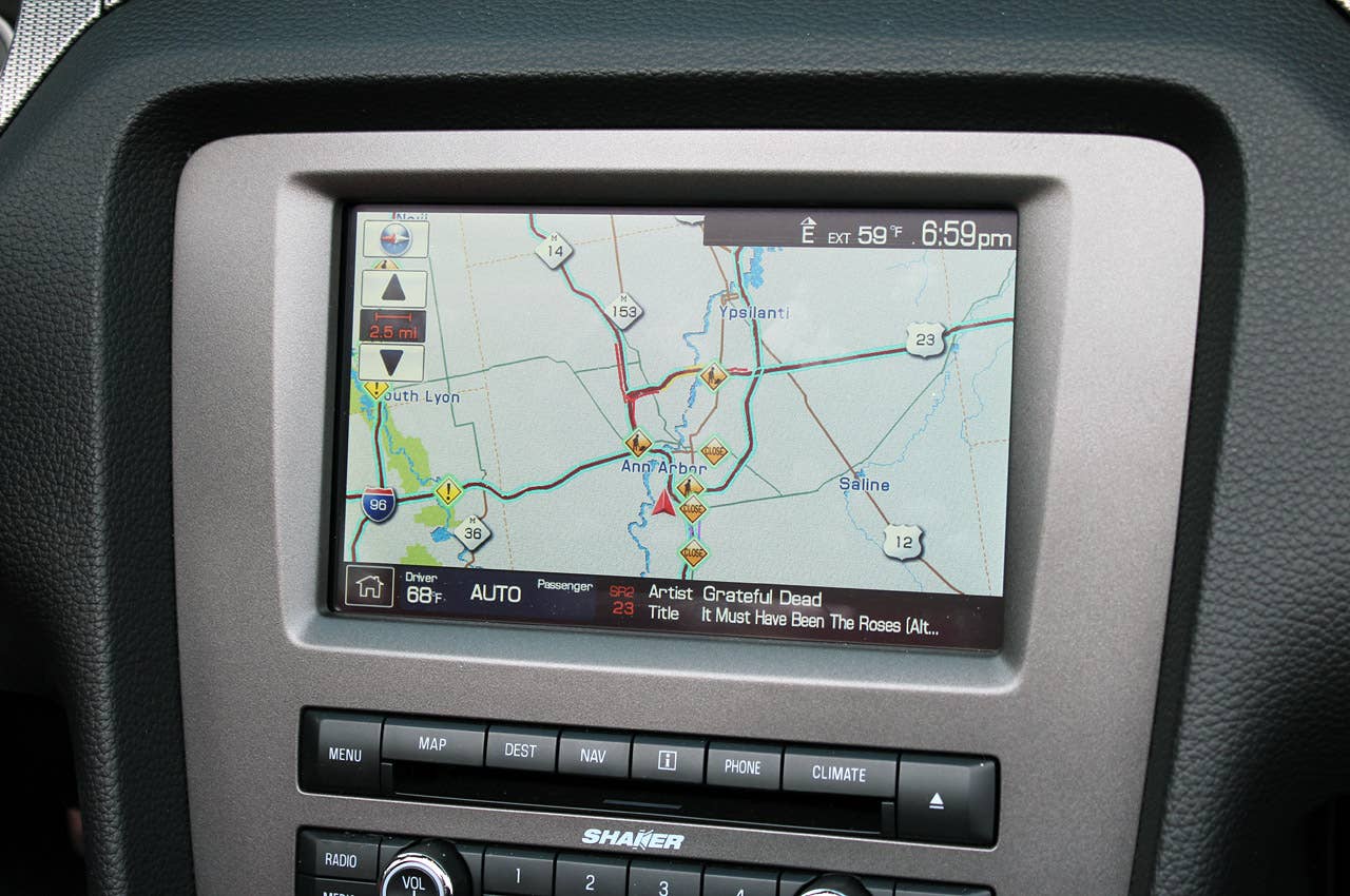2013 Ford Mustang GT Convertible navigation system