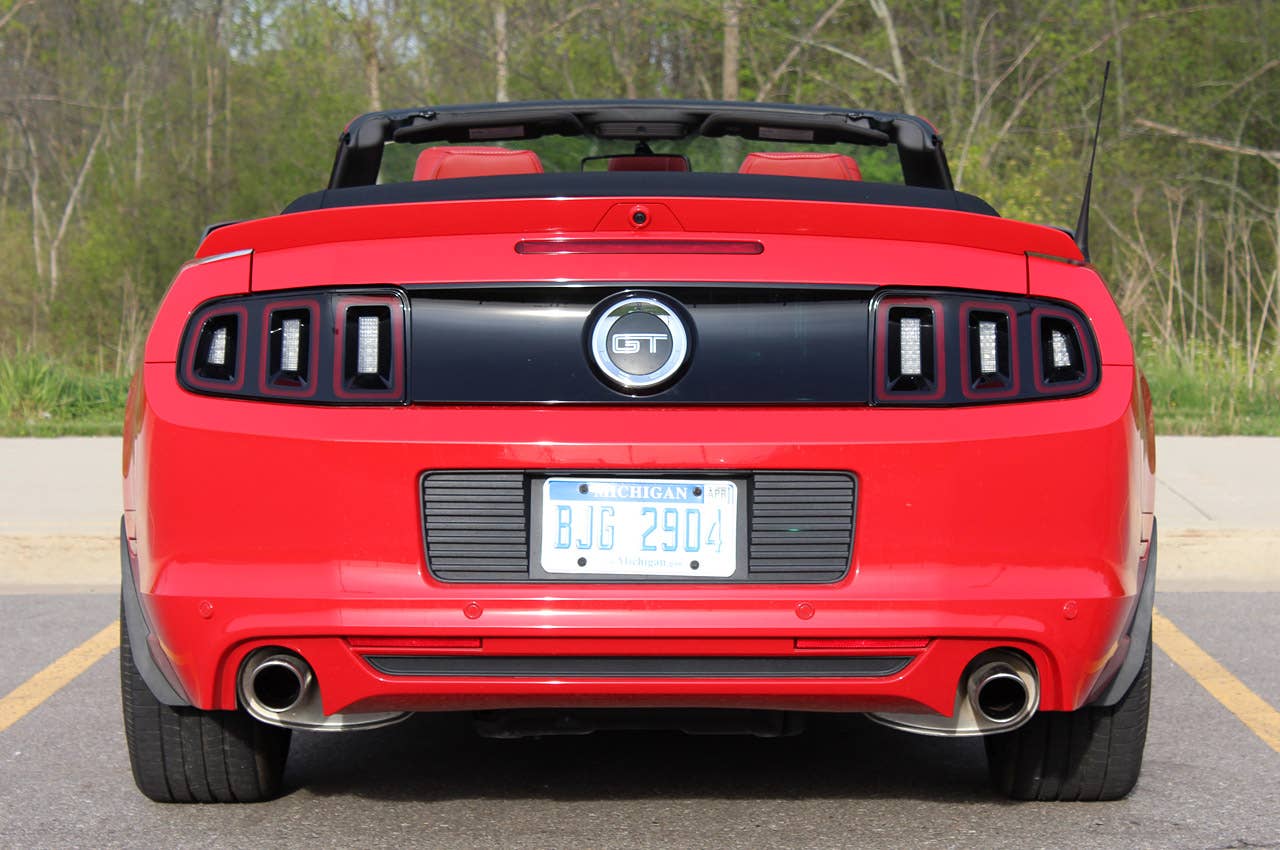 2013 Ford Mustang GT Convertible rear view