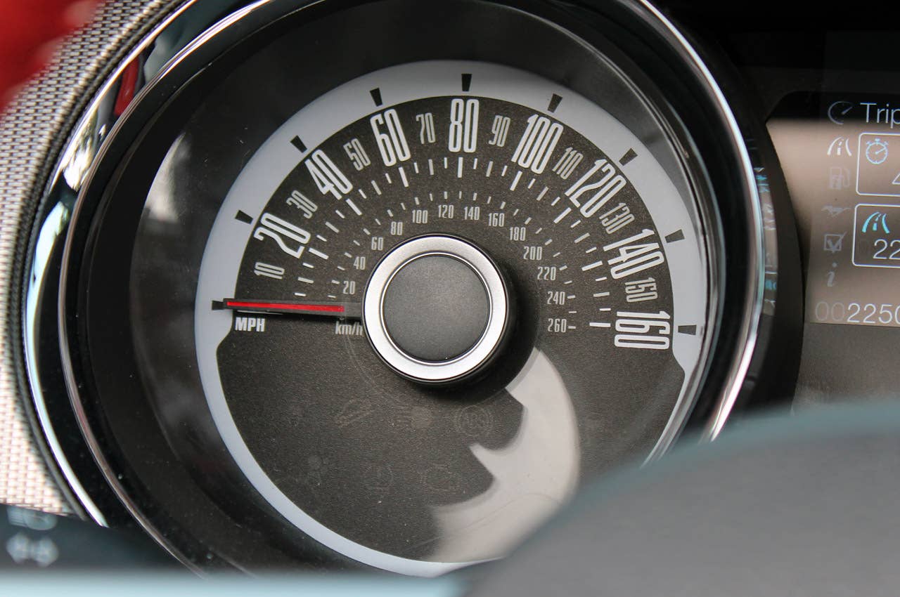 2013 Ford Mustang GT Convertible speedometer