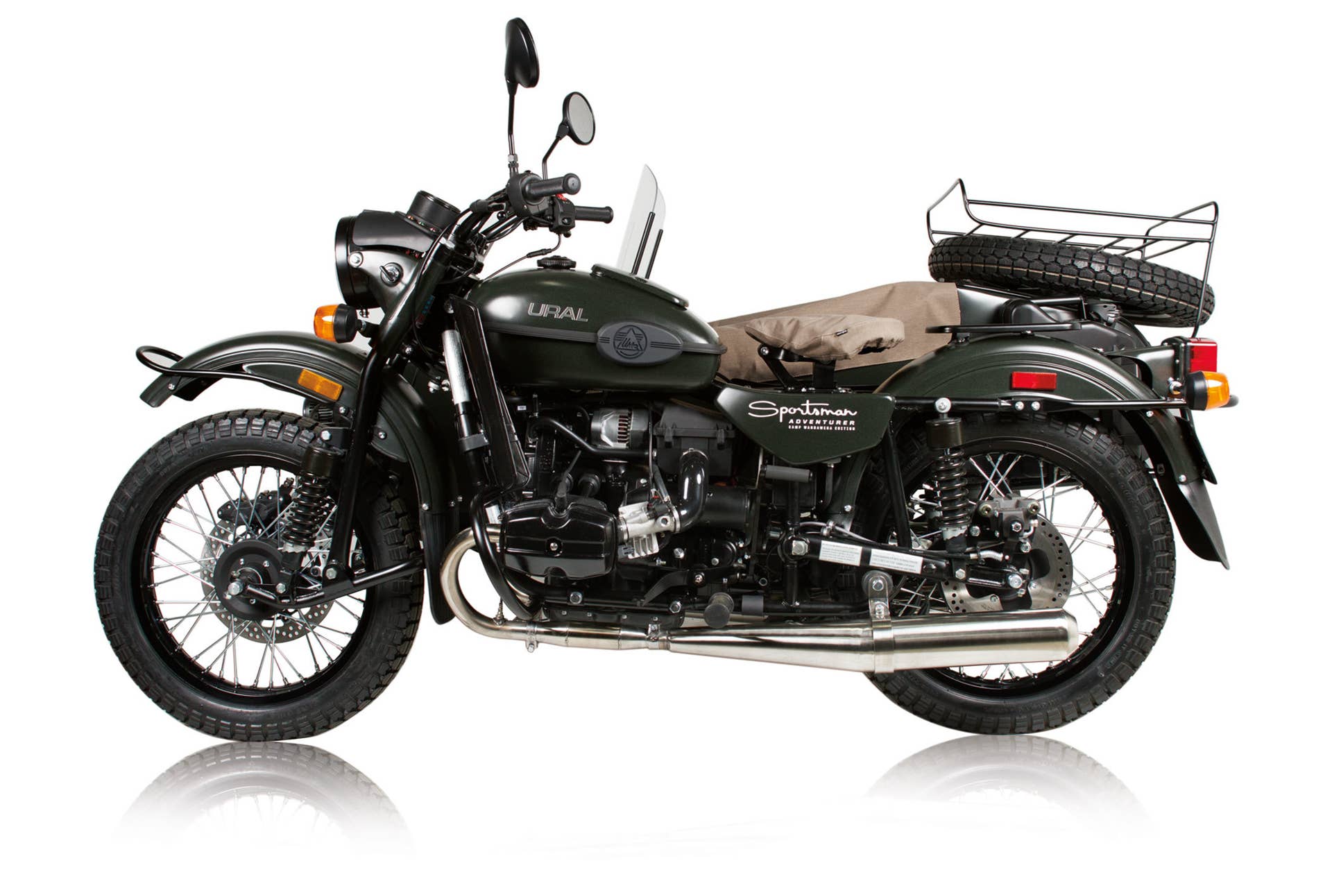 green ural motorcycles sportsman cycle side