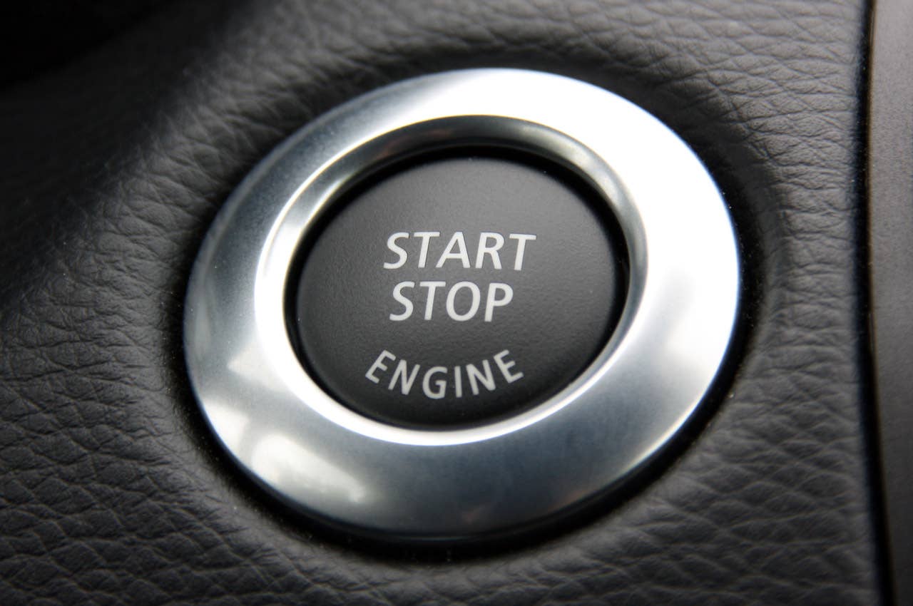 2011 BMW 1 Series M Coupe start button