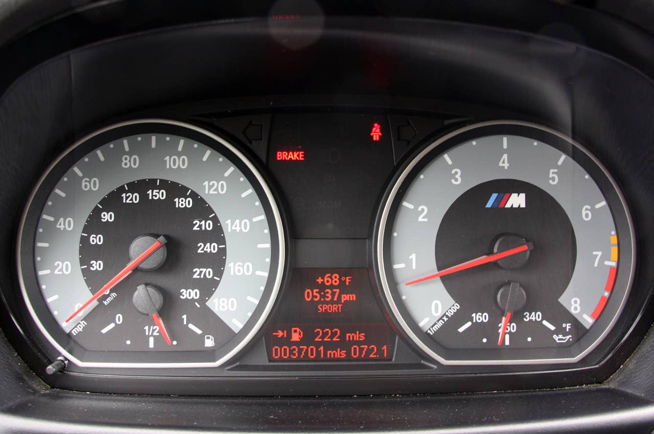 2011 BMW 1 Series M Coupe gauges