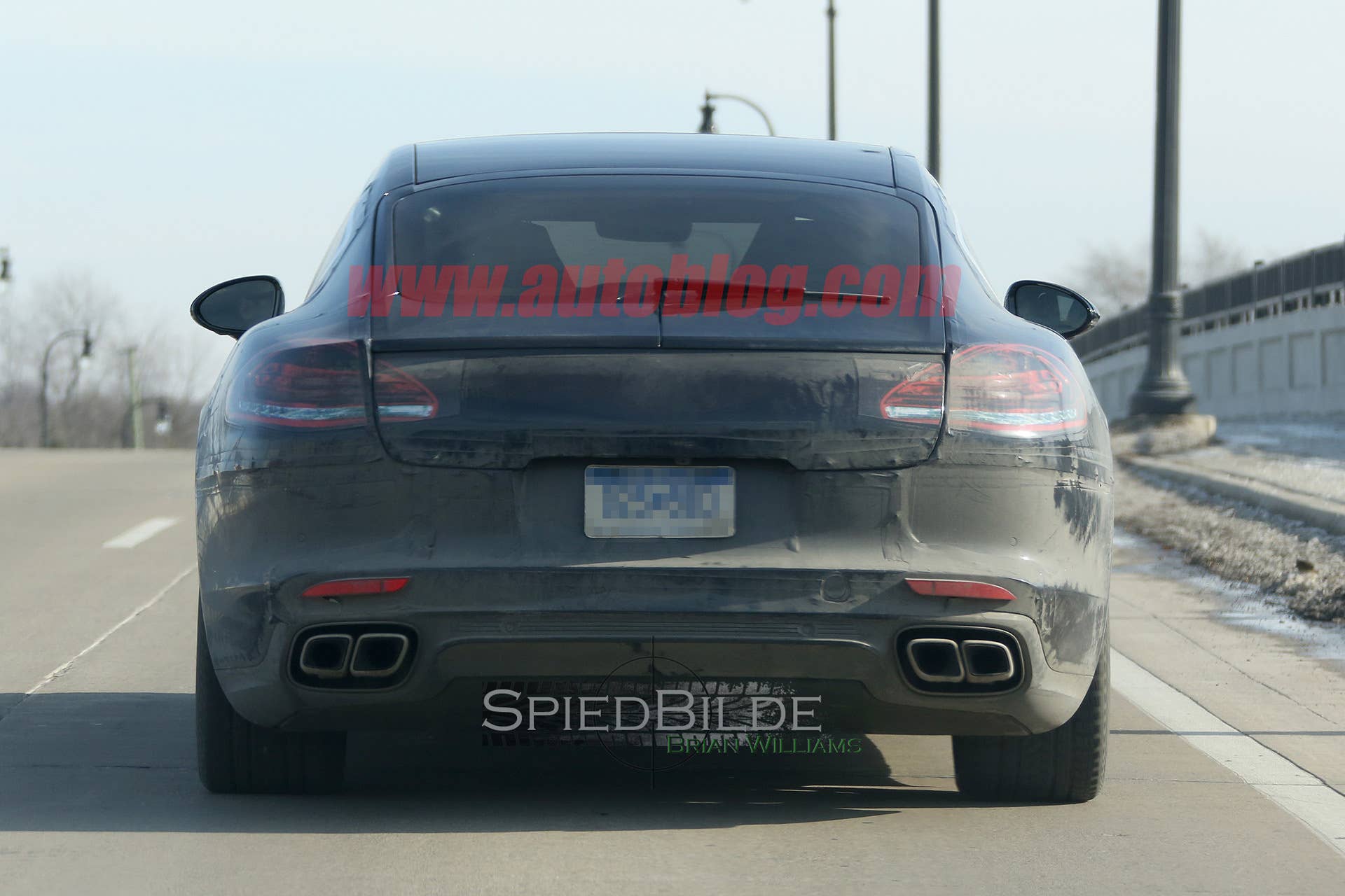 taillights rear exhaust tips porsche panamera