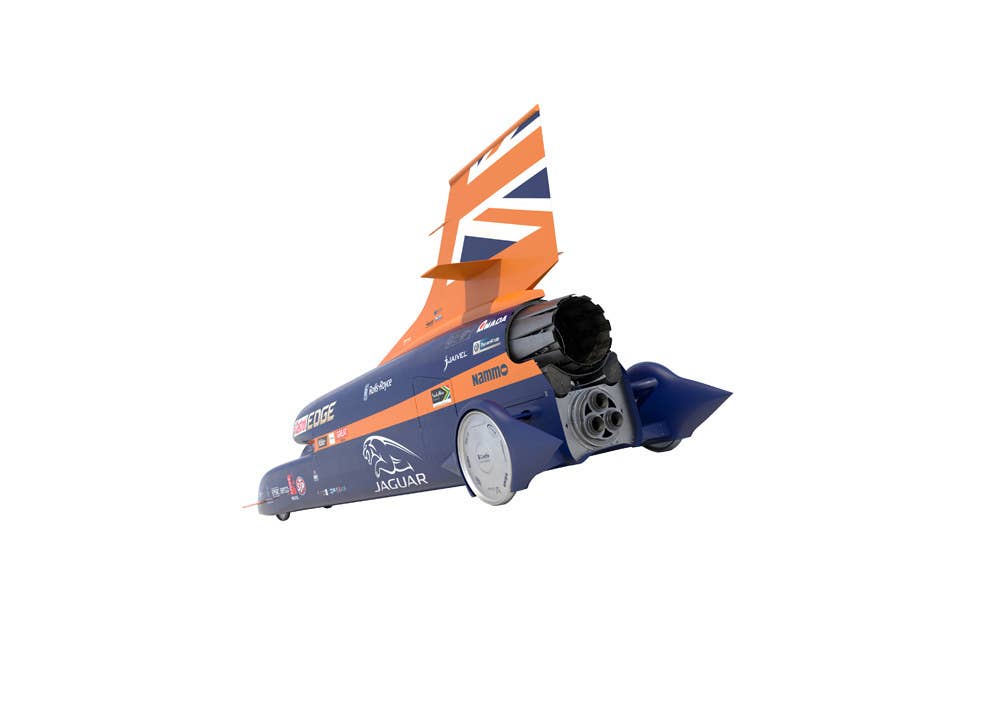 Bloodhound SSC rendering rear angle