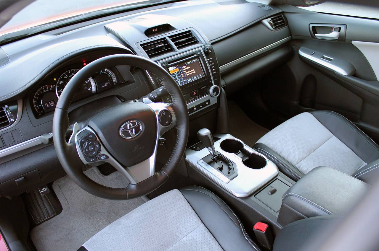 2012 Toyota Camry SE V6 interior