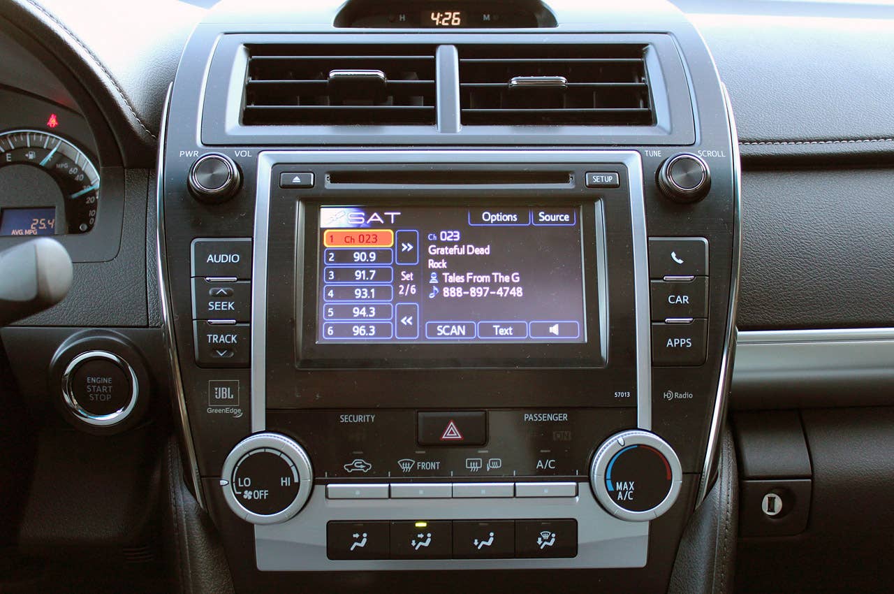 2012 Toyota Camry SE V6 instrument panel
