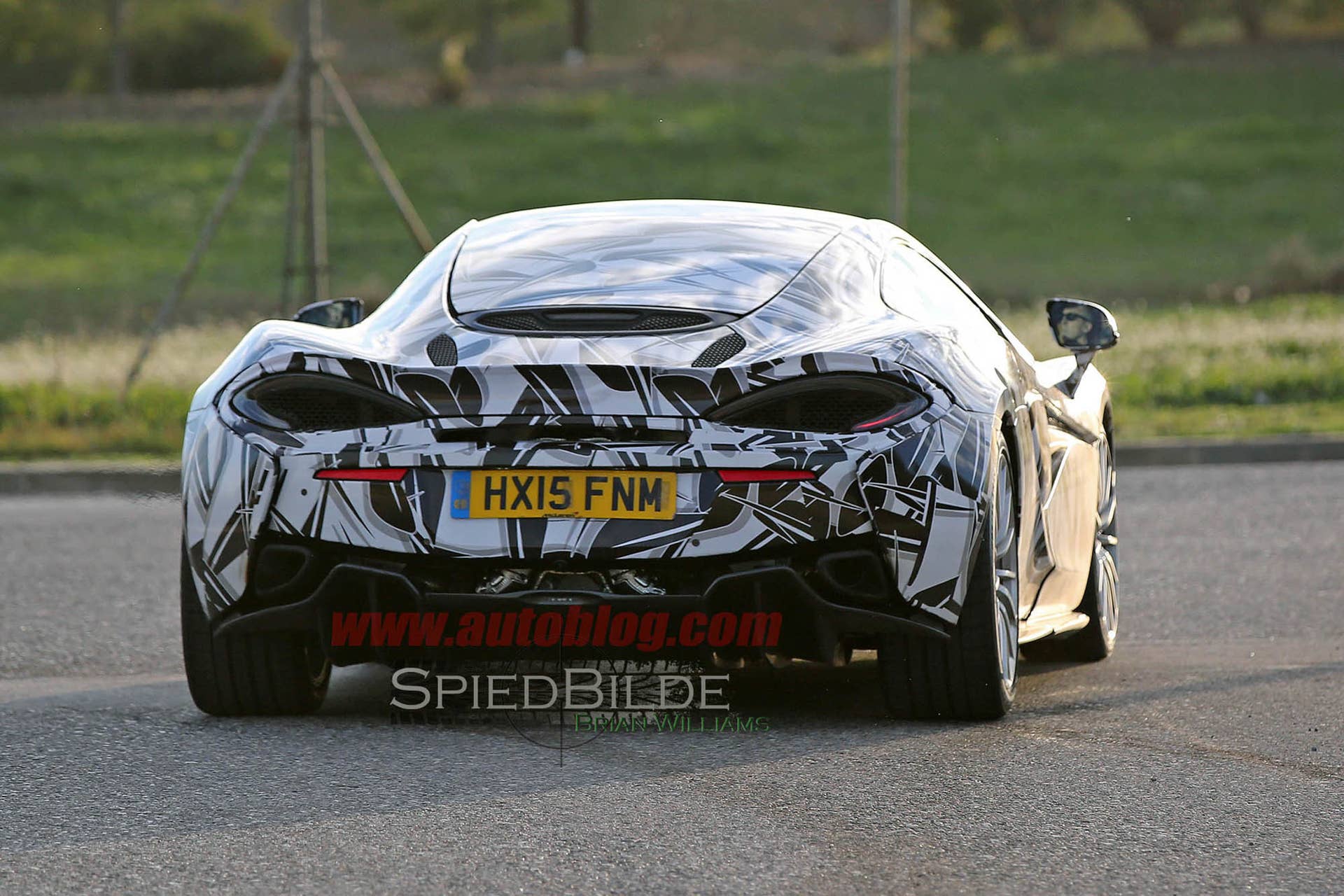 McLaren 570S GT prototype rear