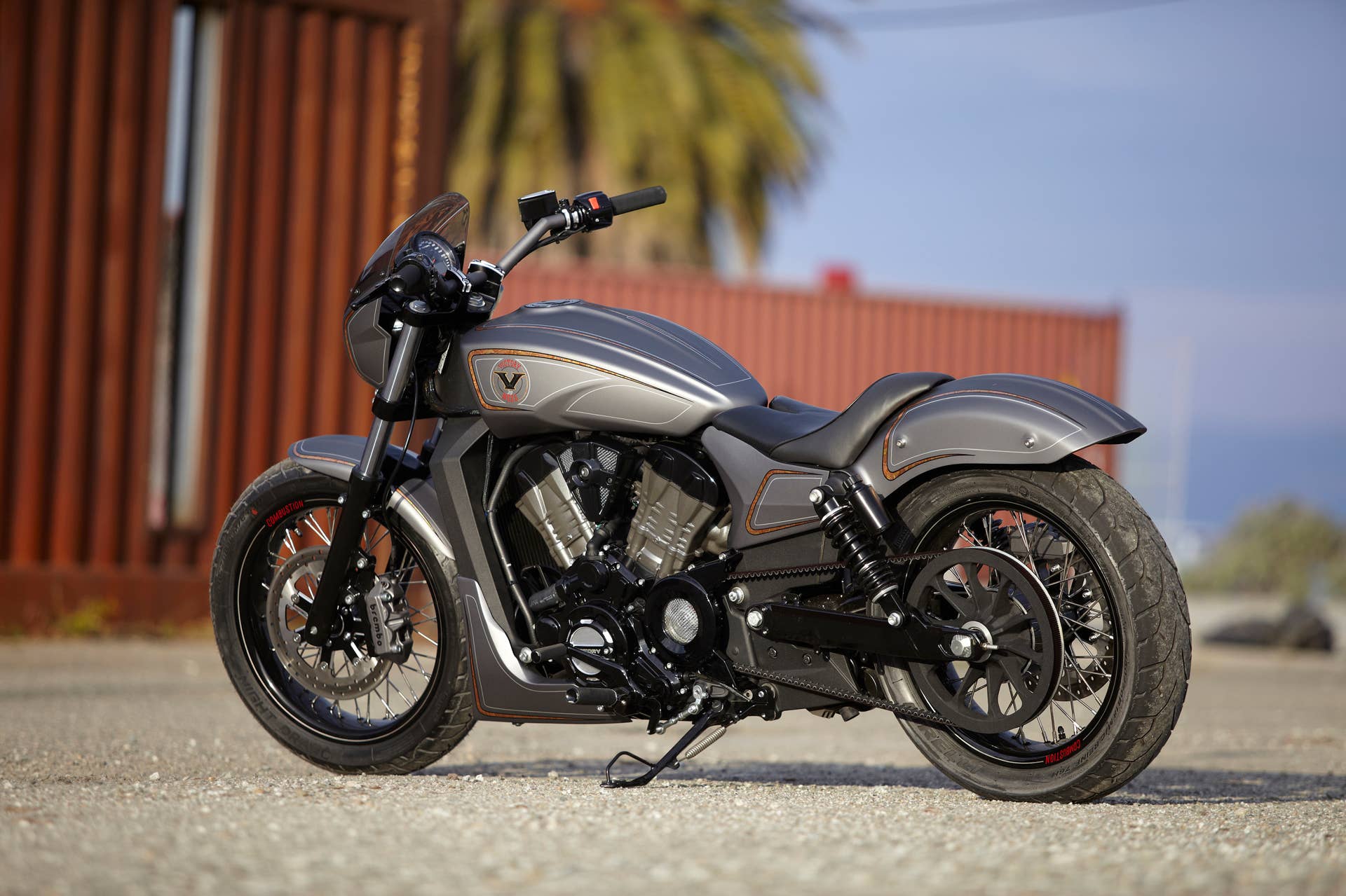 Victory Combustion Concept parked rear 3/4