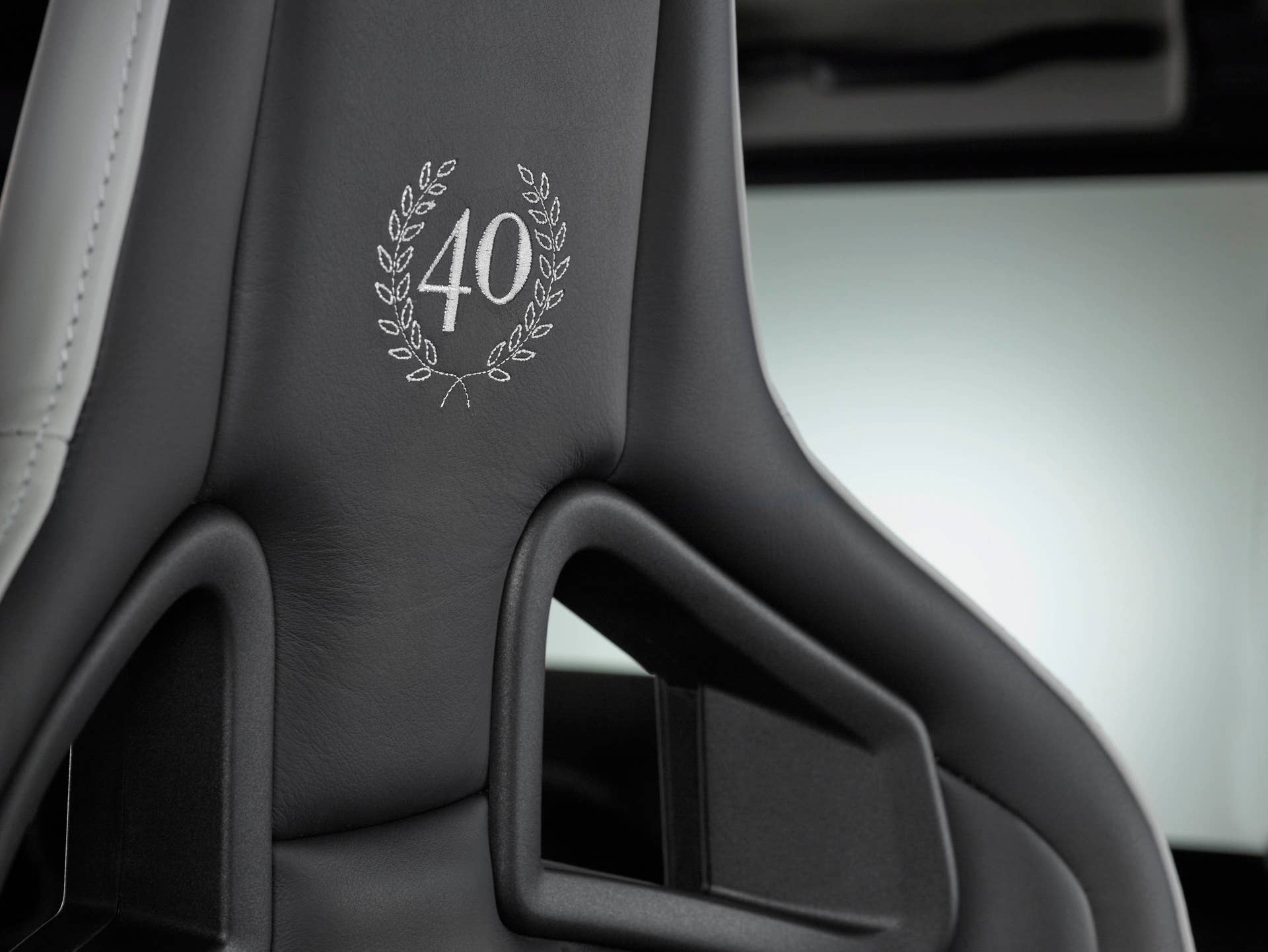 Overfinch Land Rover Defender 40th Anniversary Edition seat detail Recaro